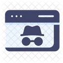 웹페이지 개인 브라우저 인터넷 보호 아이콘