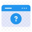 Webpage Question Webpage Browser Icon
