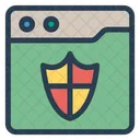 Webpage Internet Security Icon
