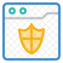 Webpage Internet Security Icon