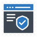 Webpage Security Protection Icon