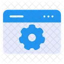 Webpage Settings Design Editing Icon