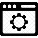 Webpage Settings Gear Wrench Icon