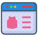 Webpage Shopping  Icon