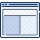 Website Wireframe Webpage Wireframe Webpage Structure Icon