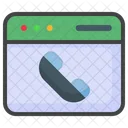 Webpage Telephone  Icon