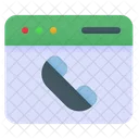 Webpage Telephone Call Phone Icon