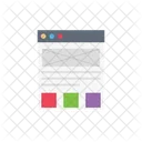 Webpage Template  Icon