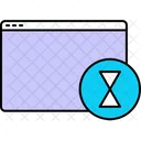 Webpage Time Browser Design Icon