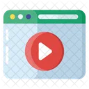 Webpage Video Online Video Video Page Icon