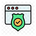 Webs Security Web Protection Check Web Security Icon
