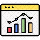 Webseite Statistik Diagramm Icon