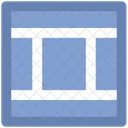 Webseite Layout Eins Symbol