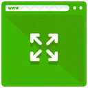 Erweitern Webseite Gross Symbol