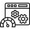 Webseiten Geschwindigkeitstest Geschwindigkeitstest Seitengeschwindigkeit Symbol