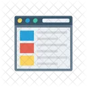 Webseitenlayout  Icon