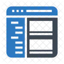 Webseitenlayout  Symbol