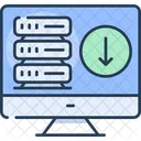 Webserver Daten Vom Server Herunterladen Daten Herunterladen Symbol