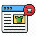 Webshop Shopping Website Ecommerce Icon