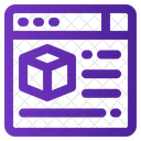 웹사이트 공급망 아이콘