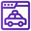 웹사이트 택시 서비스 아이콘