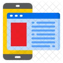 Mobilephone Webpage Web Icon