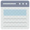 Website Web Page Window Icon