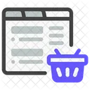 Online Shopping Ecommerce Online Shop Icon