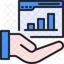 Website Statistics Hand Icon