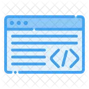Website Browser Coding Icon
