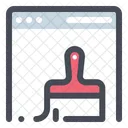 Website Data Cleaning Icon