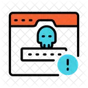 Website Skull Virus Icon