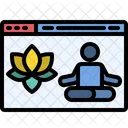 Website Yoga Meditation Icon