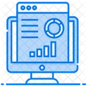 Website Analysis Data Management Seo Analytics Icon