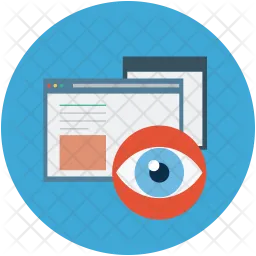 Website and eye  Icon