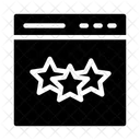 Bewertung Feedback Browser Symbol