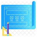 Website Blueprint  Icon