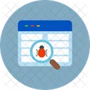 Website Bug Fehler Virus Symbol