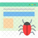 Website Bug Web Bug Crawler Icon