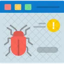 Website Bug Virus Browser Icon