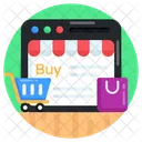 Ecommerce Web Shop Website Buying Icon