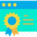 Website Certificate Certification Website Detail Icon