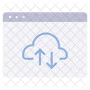 Website cloud data  Icon
