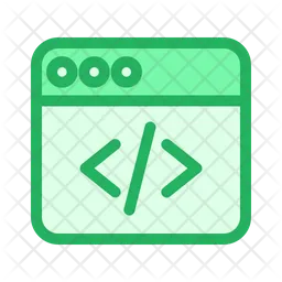 Website Code  Icon
