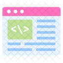 Website Webpage Programming 아이콘