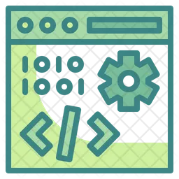 Website Coding  Icon