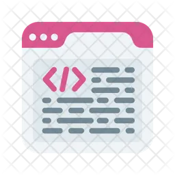 Website Coding  Icon
