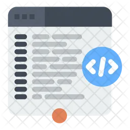 Website Coding  Icon