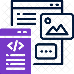 Website Coding  Icon