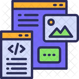 Website Coding  Icon